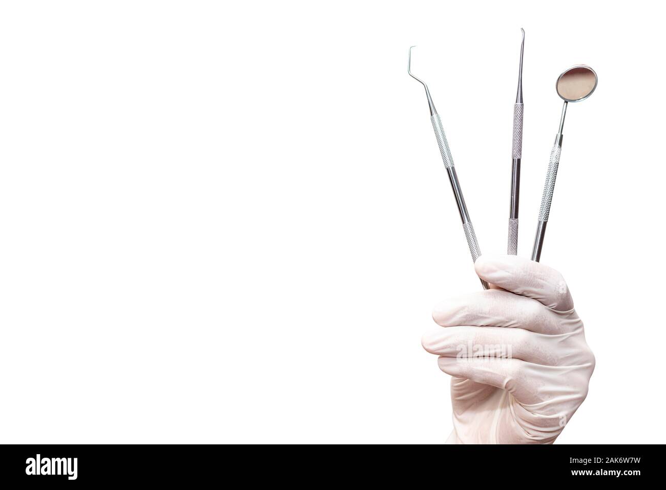 Basic dentist tools isolated on white Stock Photo by ©Uolis 54439037
