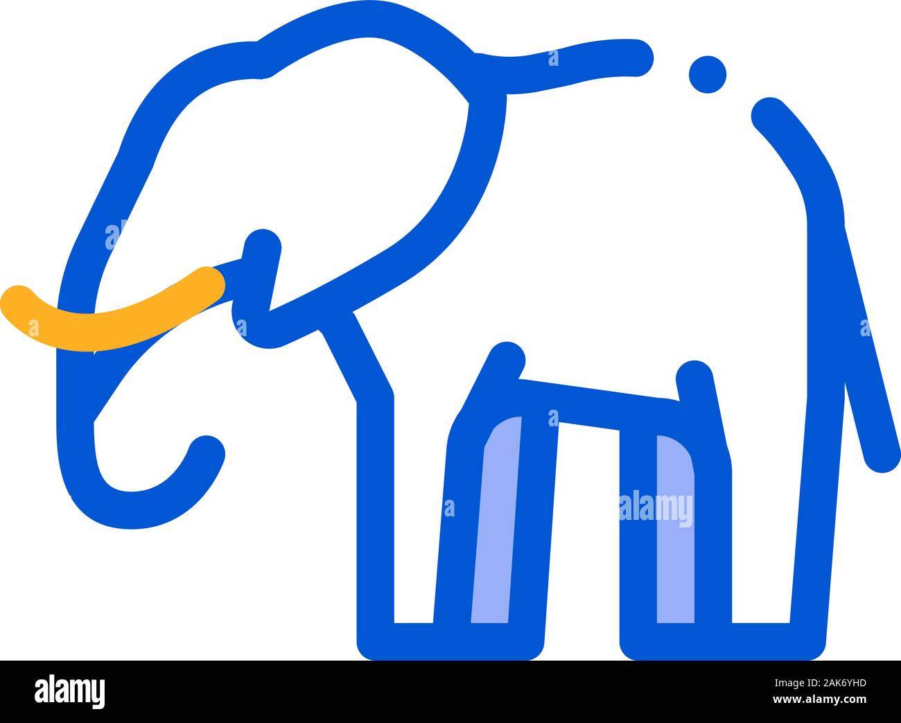 Elephant Icon Vector Outline Illustration Stock Vector Image & Art - Alamy