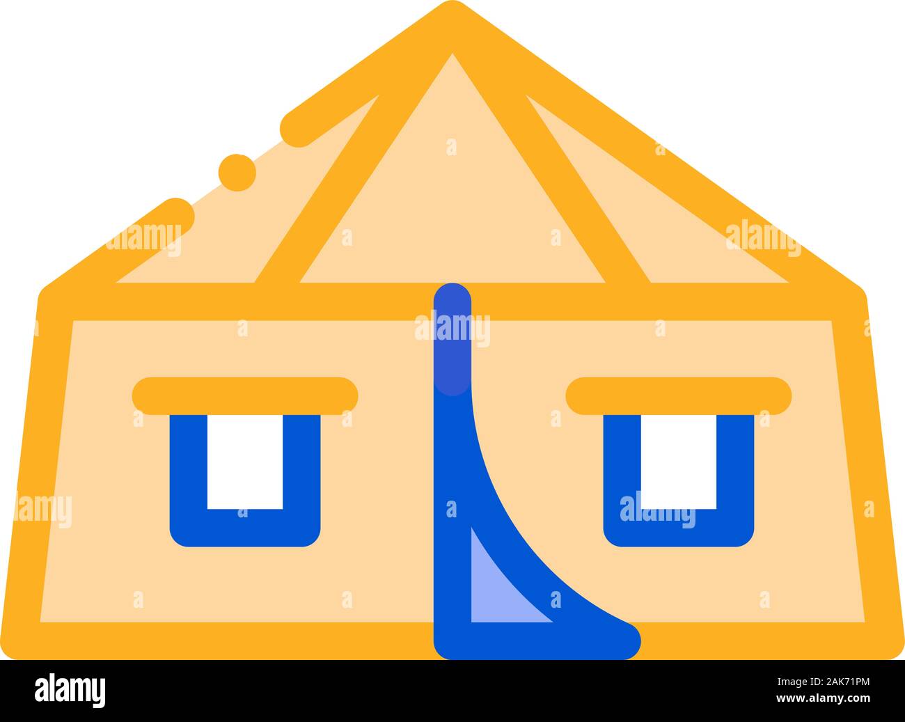 Tourist Tent Icon Vector Outline Illustration Stock Vector Image & Art ...