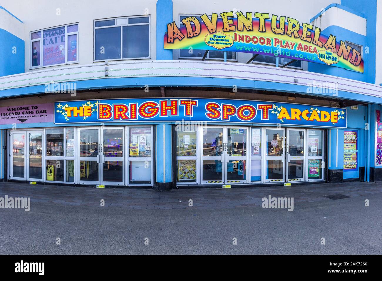 Amusement arcade, New Brighton, Wirral, UK Stock Photo