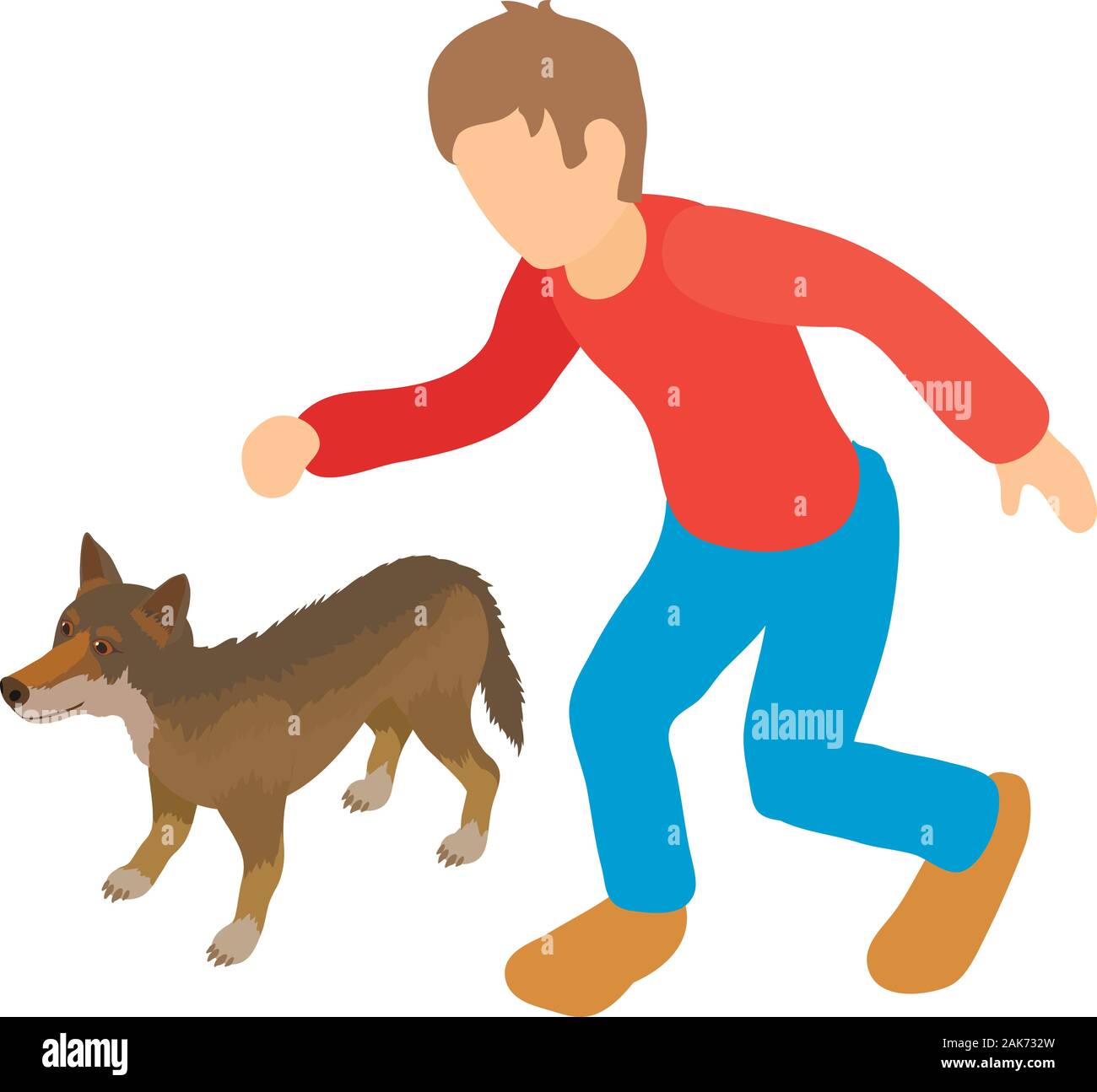 Animal protection icon, isometric style Stock Vector