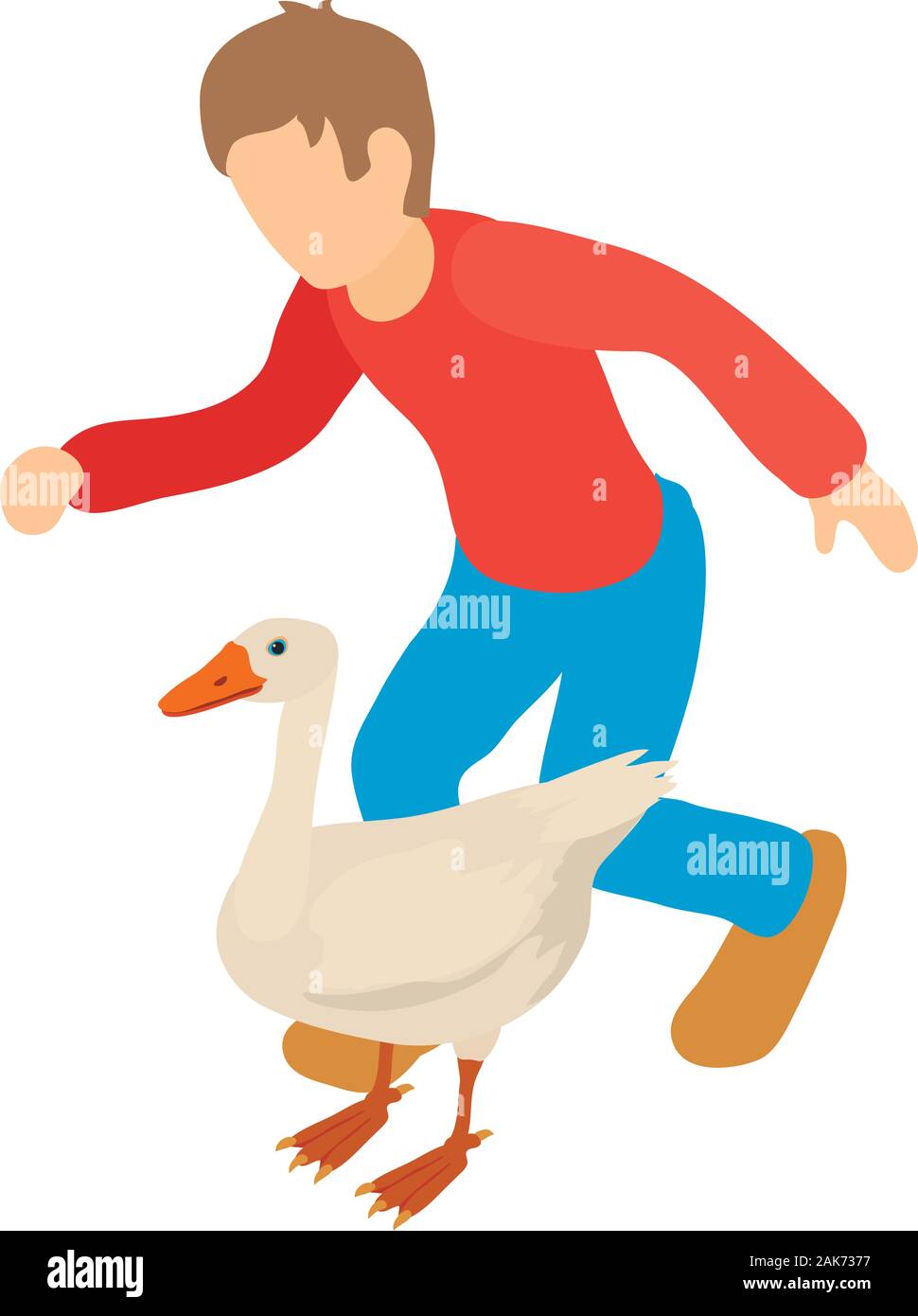 Poultry farming icon, isometric style Stock Vector