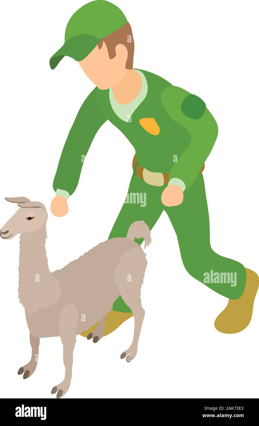 Animal care icon, isometric style Stock Vector