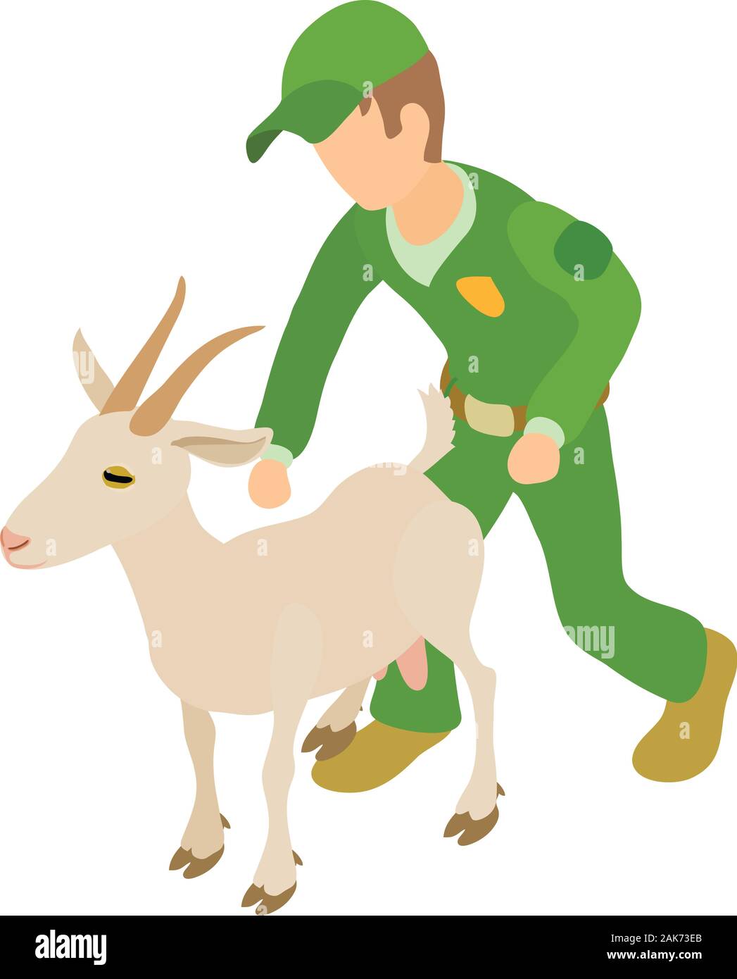 Veterinary service icon, isometric style Stock Vector