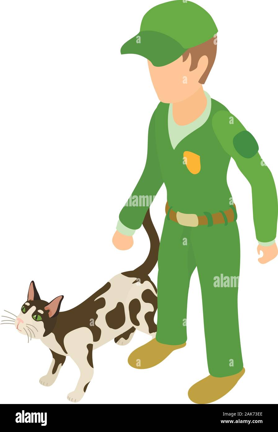 Veterinary services icon, isometric style Stock Vector