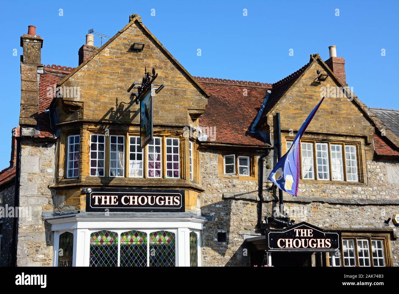 The Choughs Public House and hotel along the High Street, Chard