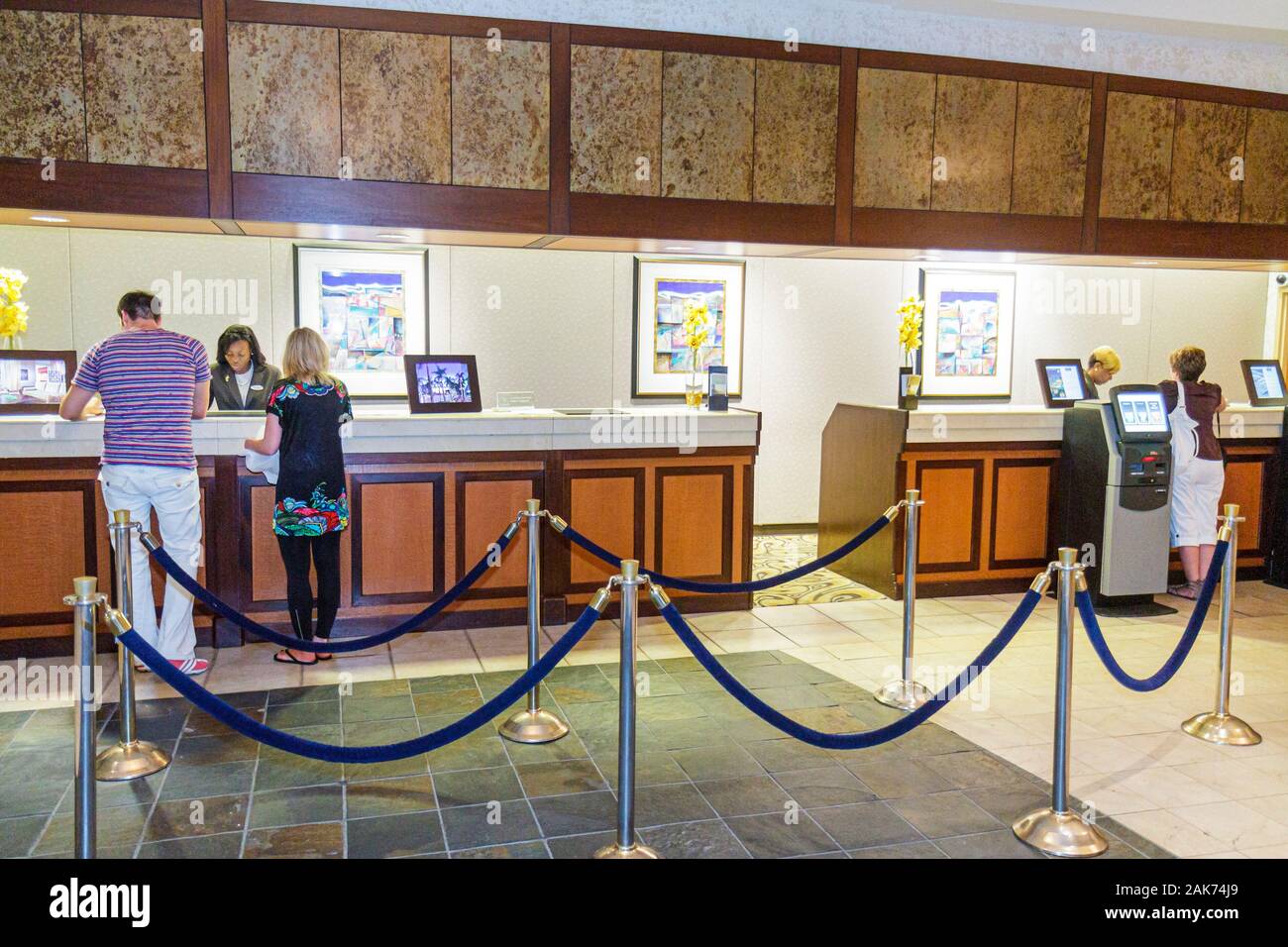 Miami Florida Hyatt Regency Miami Hotel Lobby Front Desk Reception