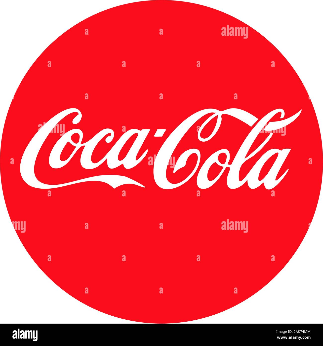 Coca-Cola logo Stock Photo