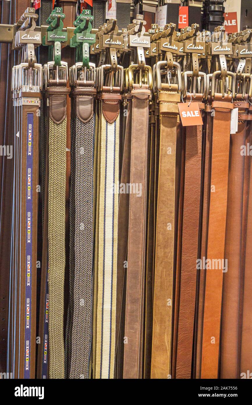 Market selling belts hi res stock photography and images Alamy