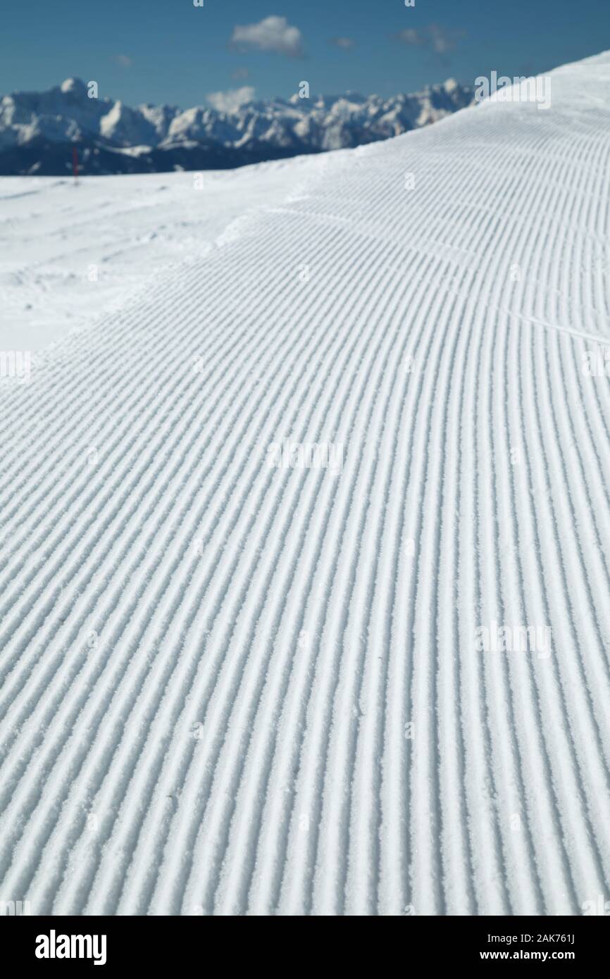 Winter mountains panorama with ski slope Stock Photo - Alamy