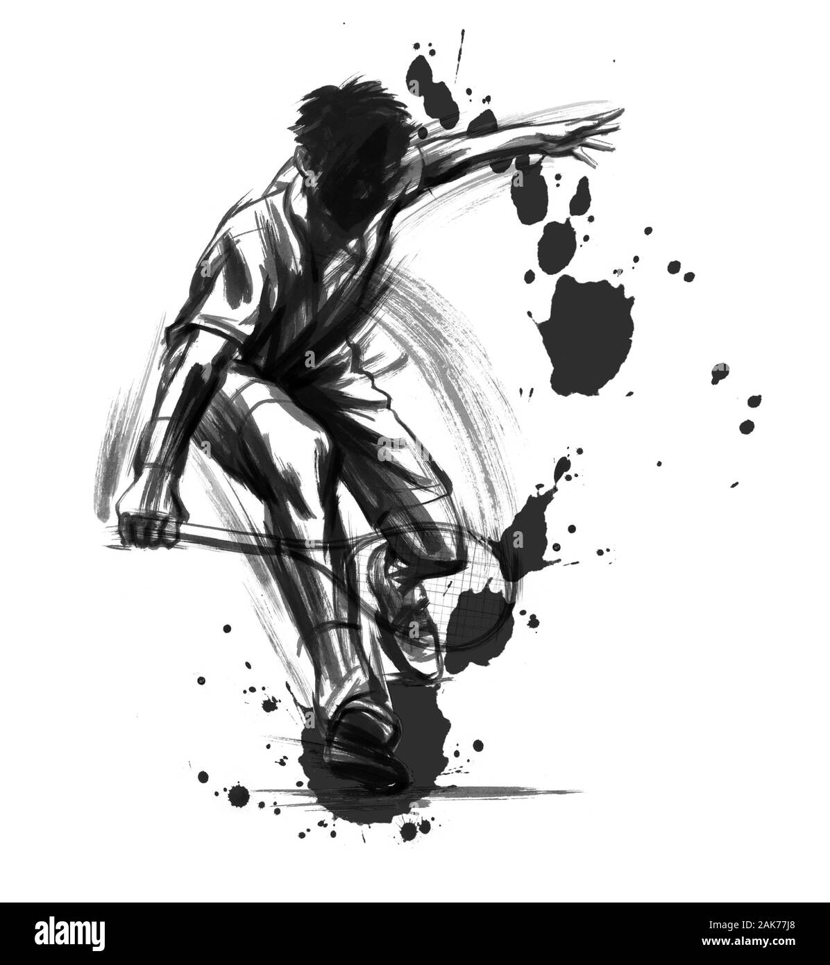 Olympic tennis Black and White Stock Photos & Images - Alamy