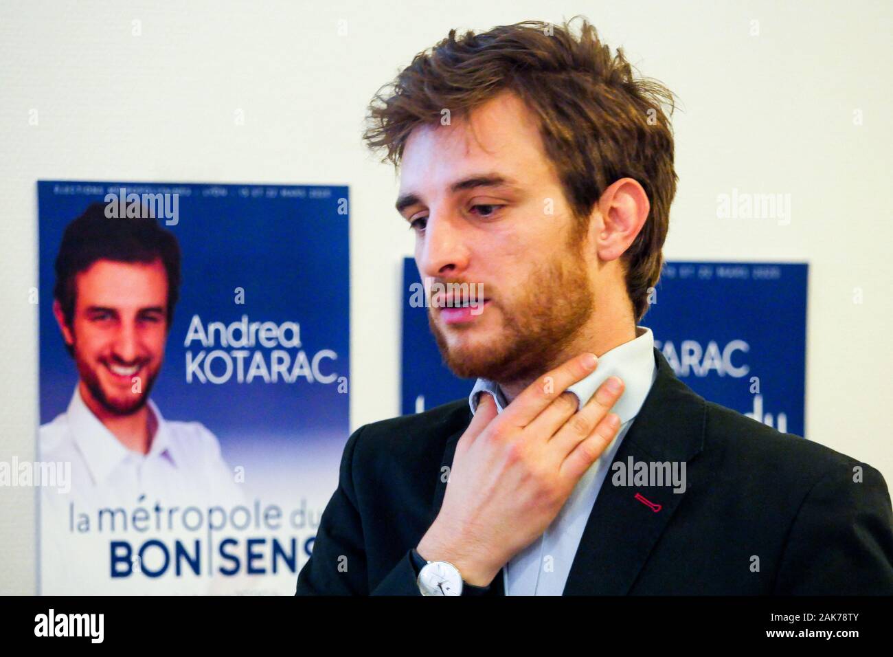 Andrea Kotarac, Rassemblement National candidate to Lyon Metropole ...
