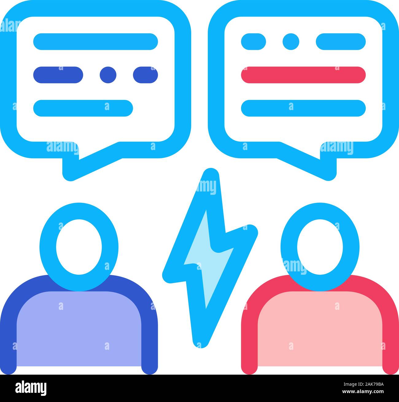 Voting Debate Icon Vector Outline Illustration Stock Vector Image & Art ...