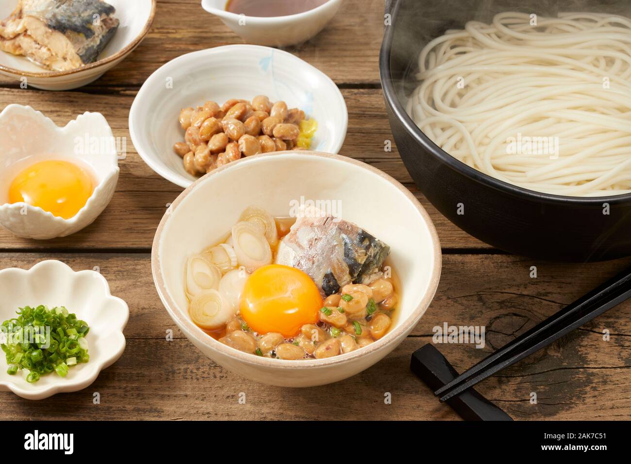 Japanese style Udon noodles Stock Photo Alamy
