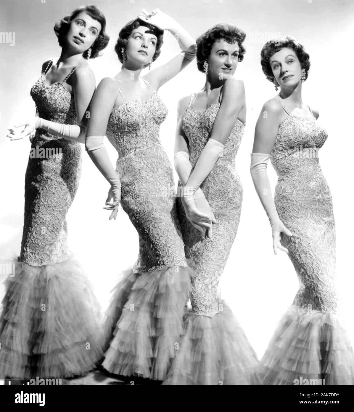 THE CHORDETTES Promotional photo of American girl group about 1960