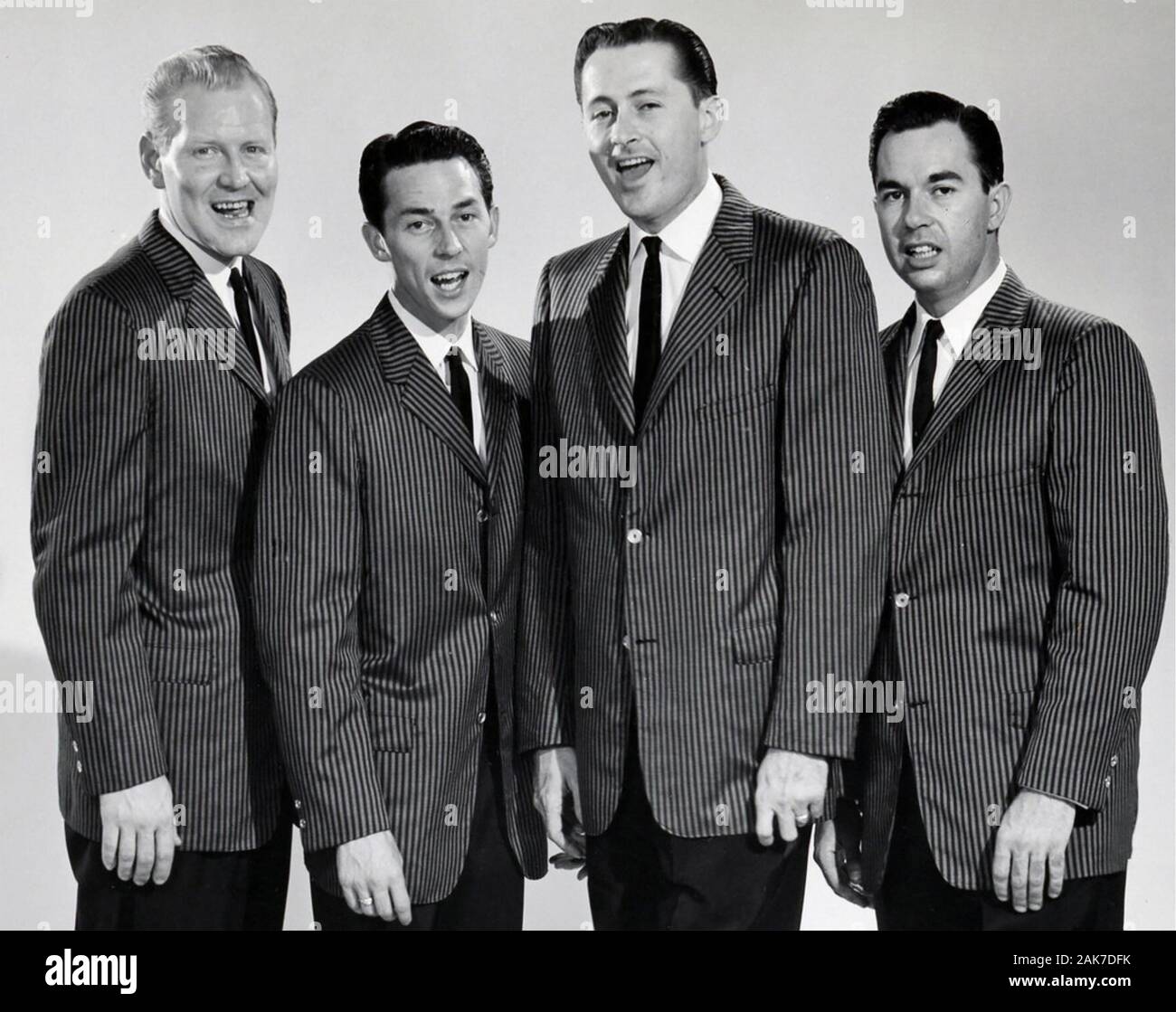 THE FOUR FRESHMEN Promotional photo of American group about 1955. From  left: Ken Albers, Ross Barbour, Bob Flanigan, Don Barbour Stock Photo -  Alamy