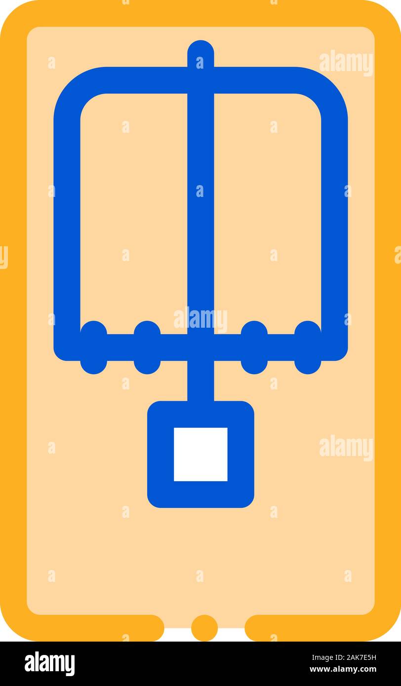 Mousetrap Above View Icon Vector Outline Illustration Stock Vector