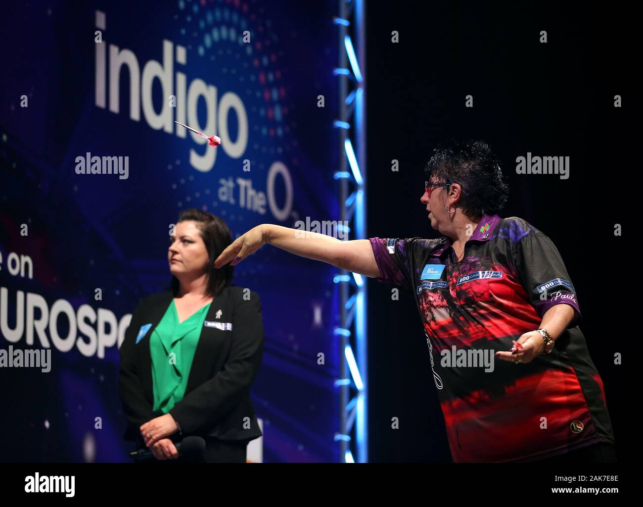 Paula Jacklin in action during day four of the BDO World Professional Darts  Championships 2020 at The O2, London Stock Photo - Alamy