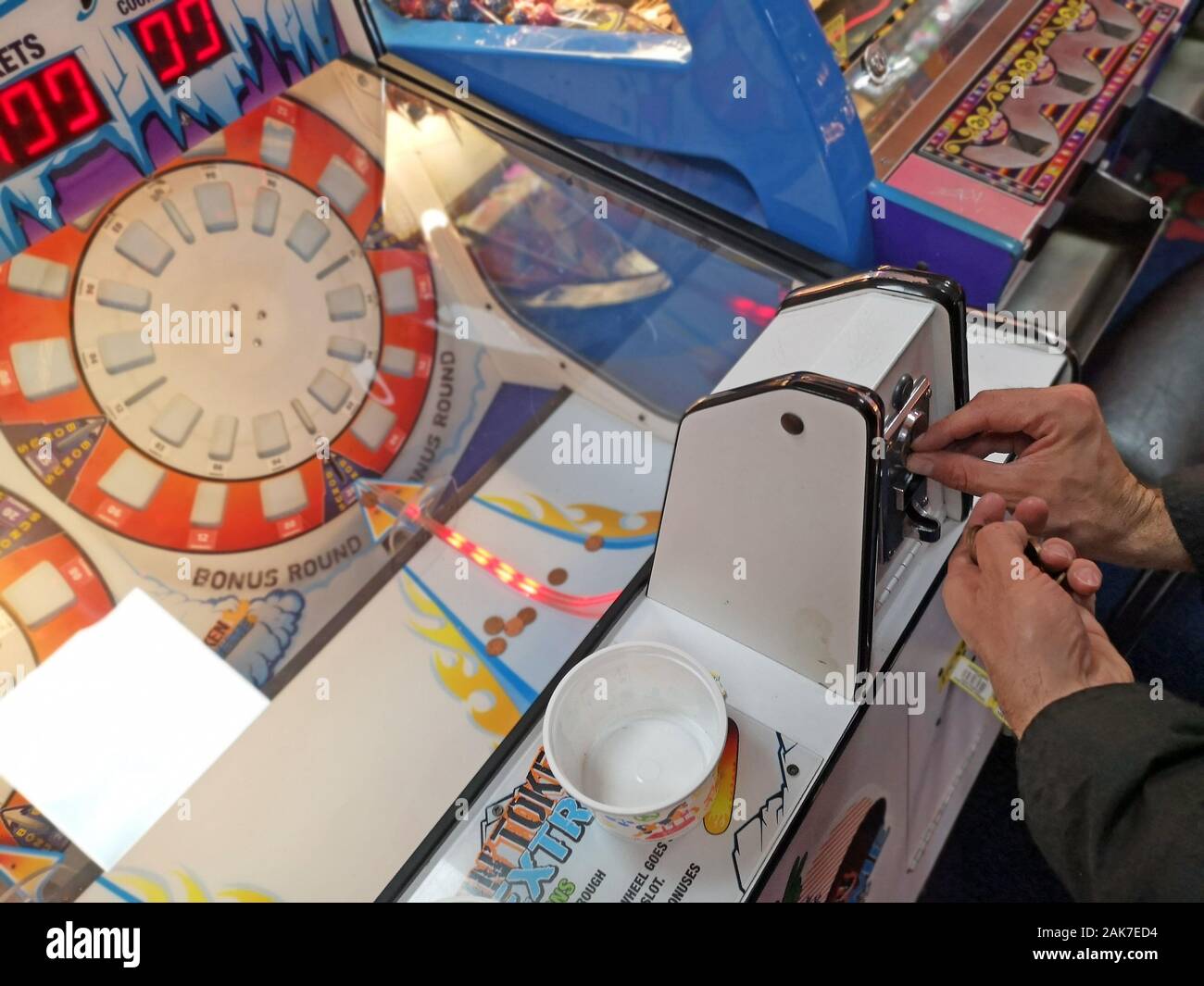 Coin pusher machine hi-res stock photography and images - Alamy