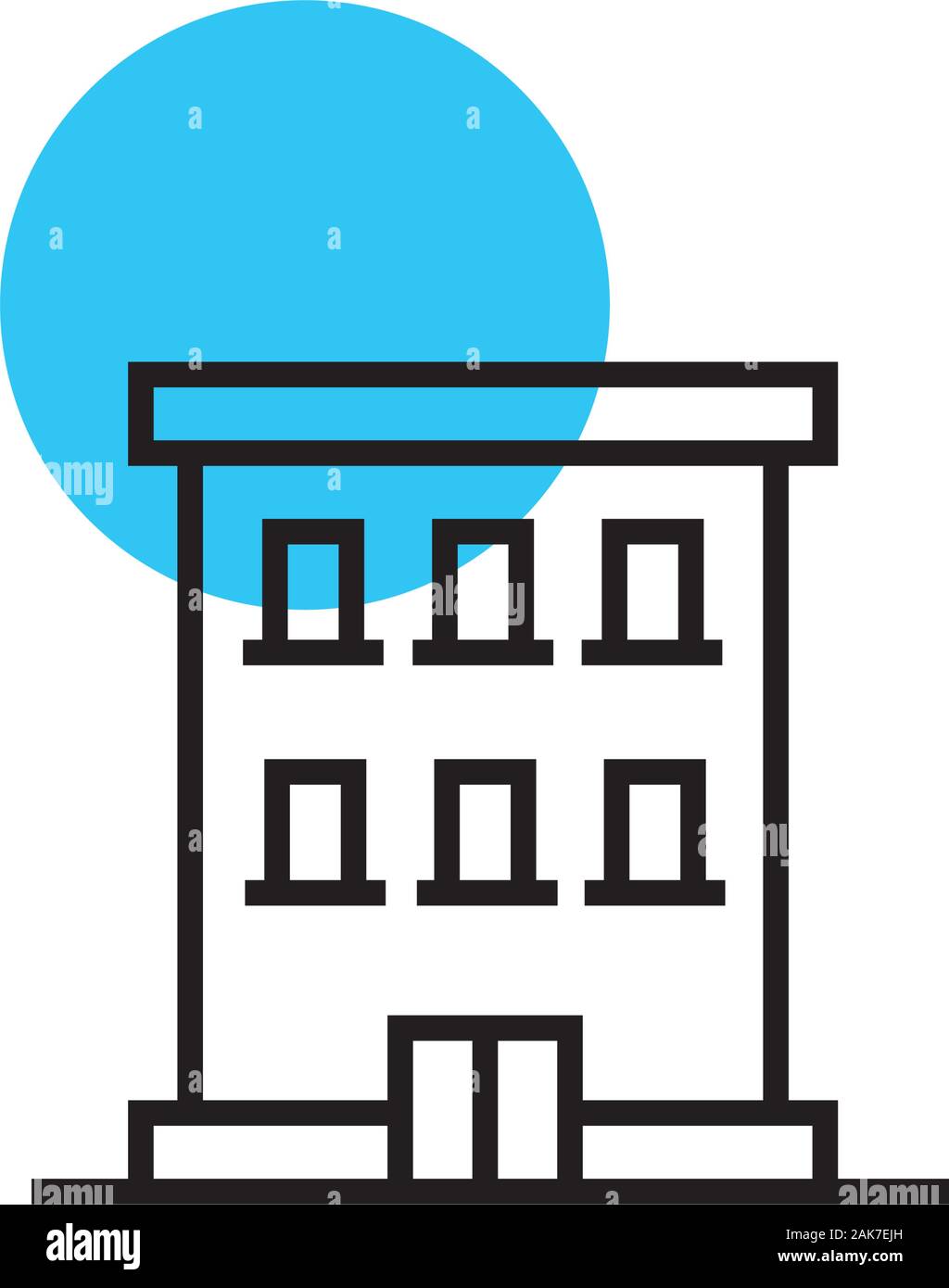 building front facade isolated icon Stock Vector Image & Art - Alamy