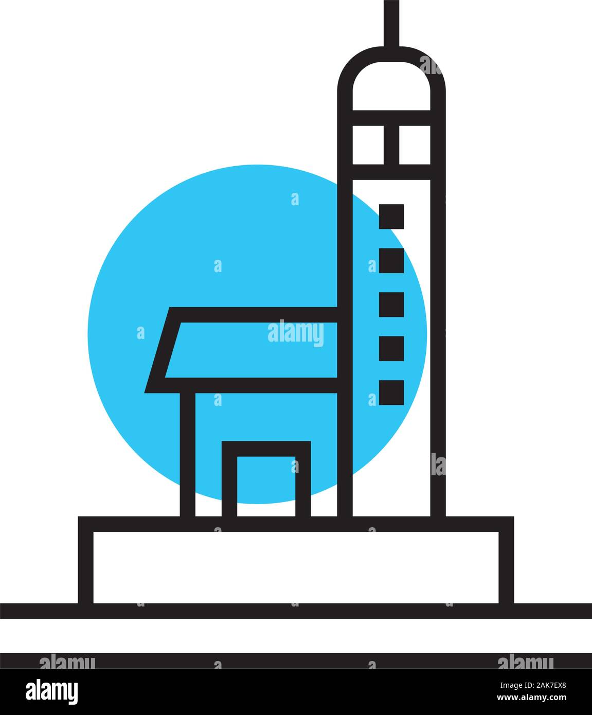 airport control tower isolated icon Stock Vector Image & Art - Alamy