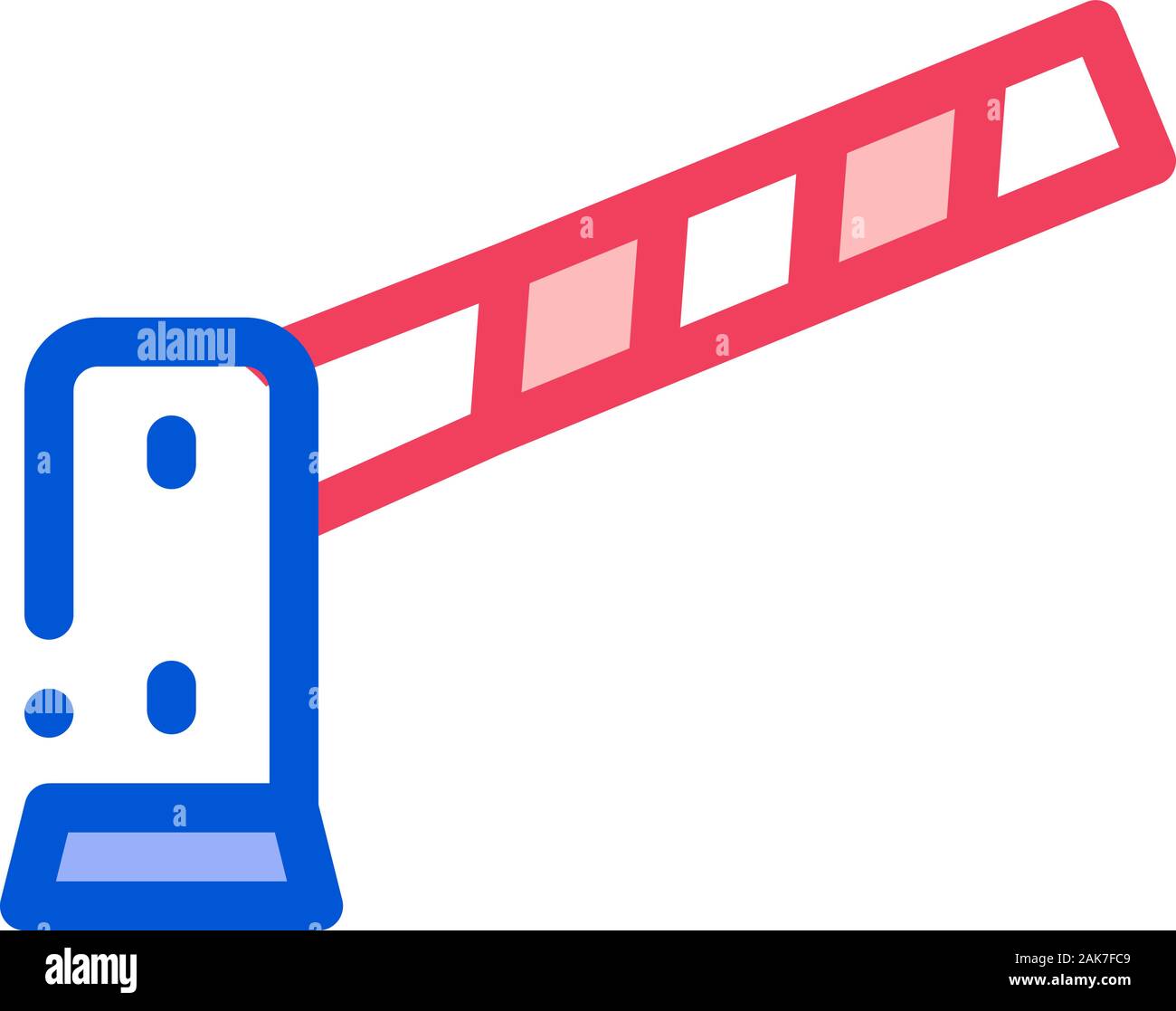 Parking Barrier Icon Vector Outline Illustration Stock Vector Image ...