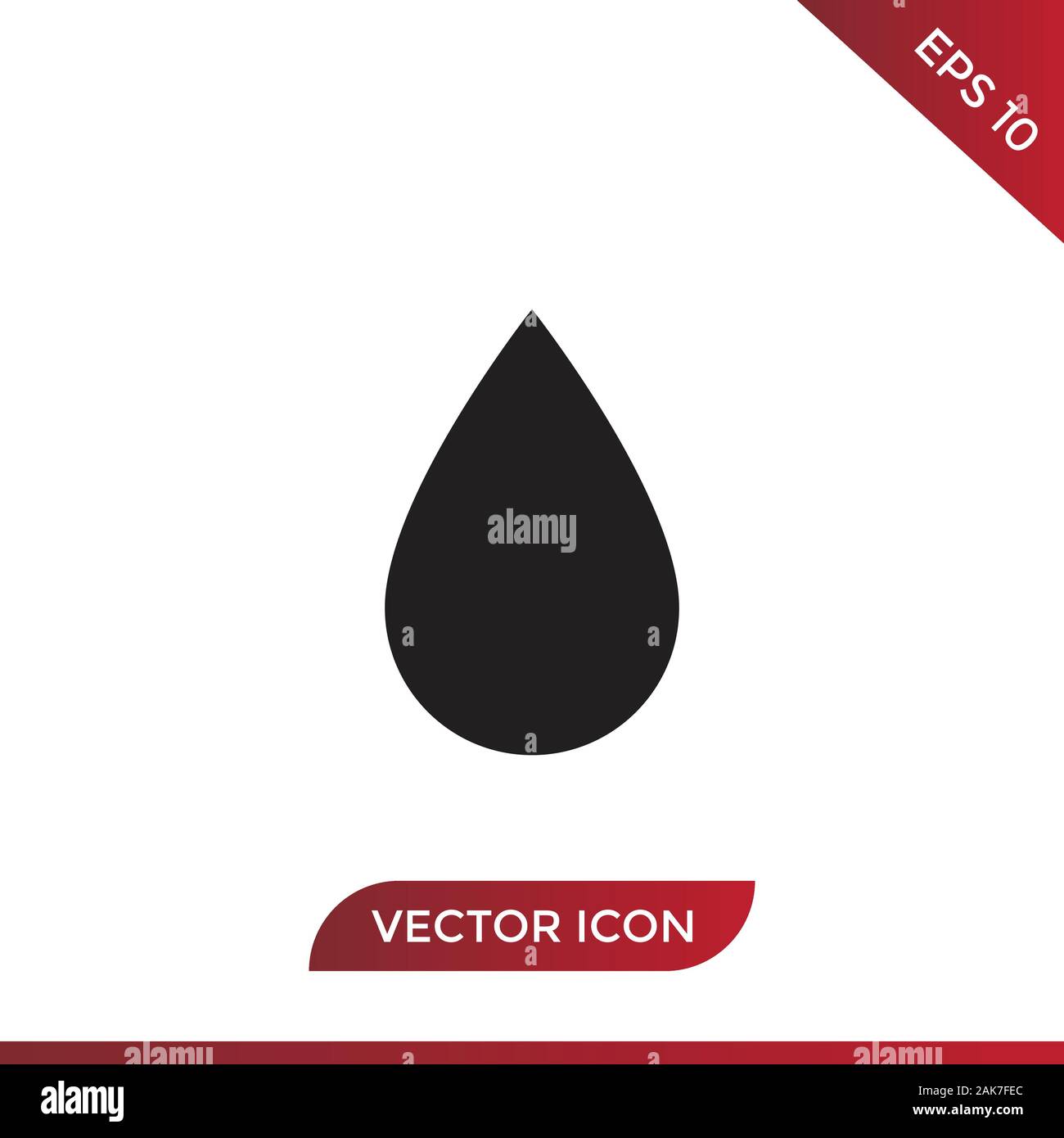 Drop vector icon in modern design style for web site and mobile app ...