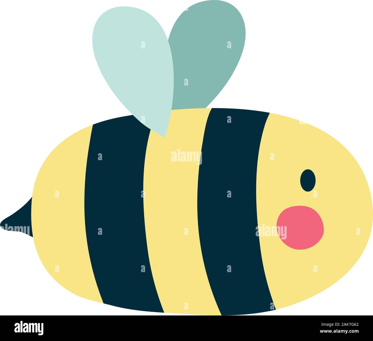 cute little bee insect icon Stock Vector Image & Art - Alamy