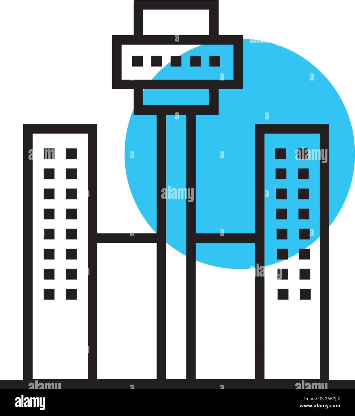 buildings cityscape scene line style icon Stock Vector Image & Art - Alamy