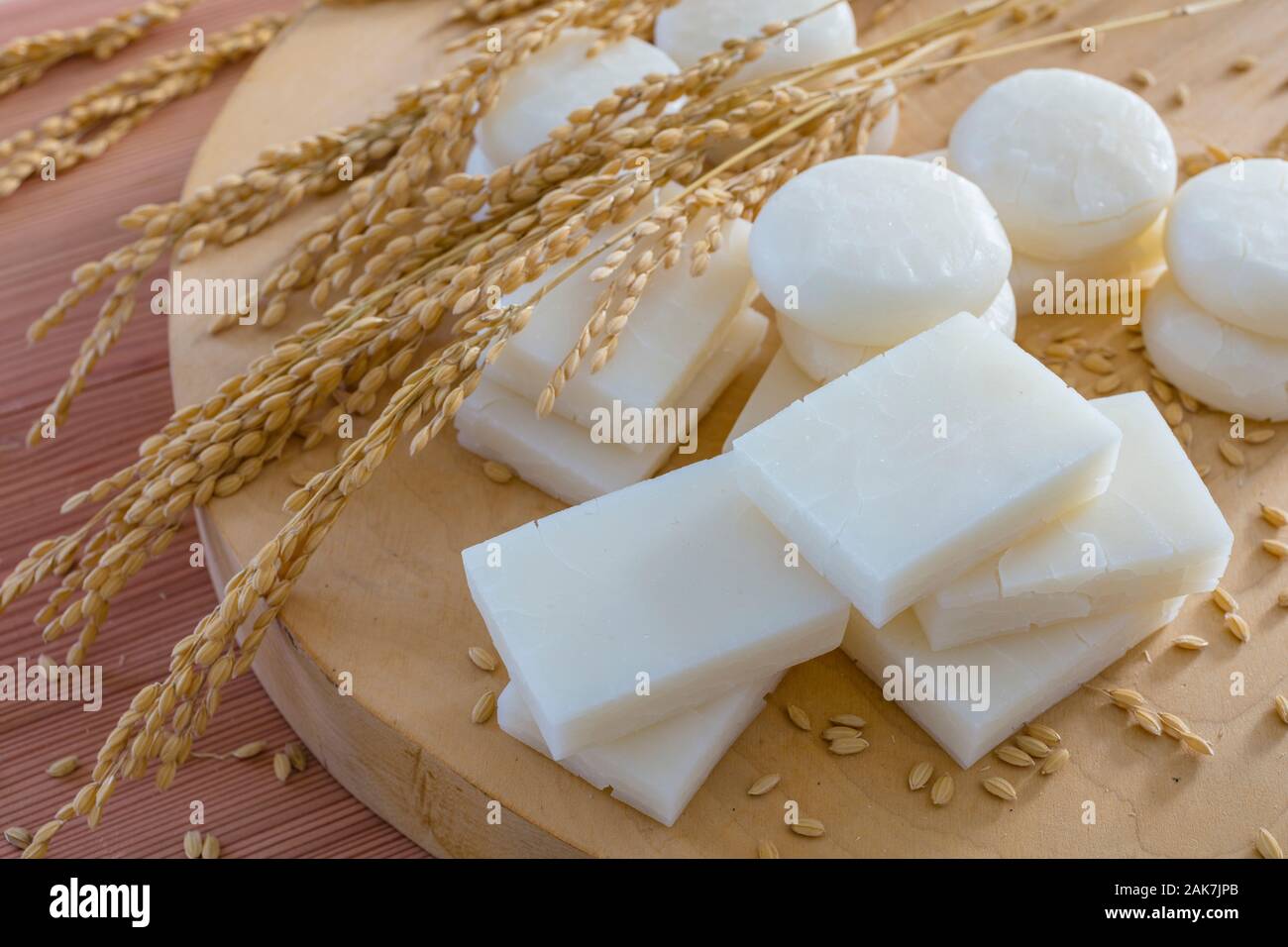 Mochi rice cakes Stock Photo Alamy