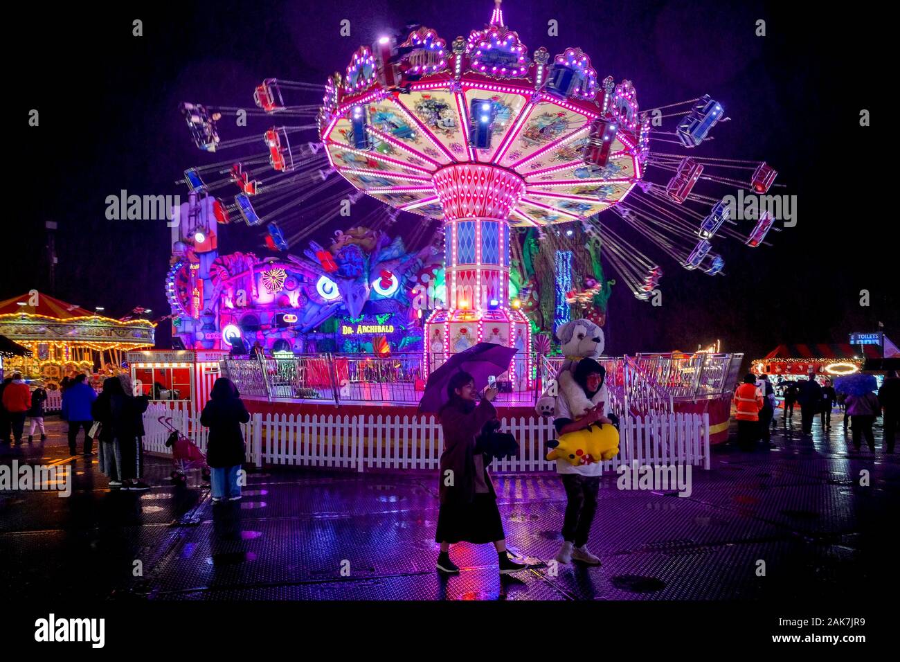 Hyde Park Winter Wonderland, Fun fair, London, England, UK Stock Photo