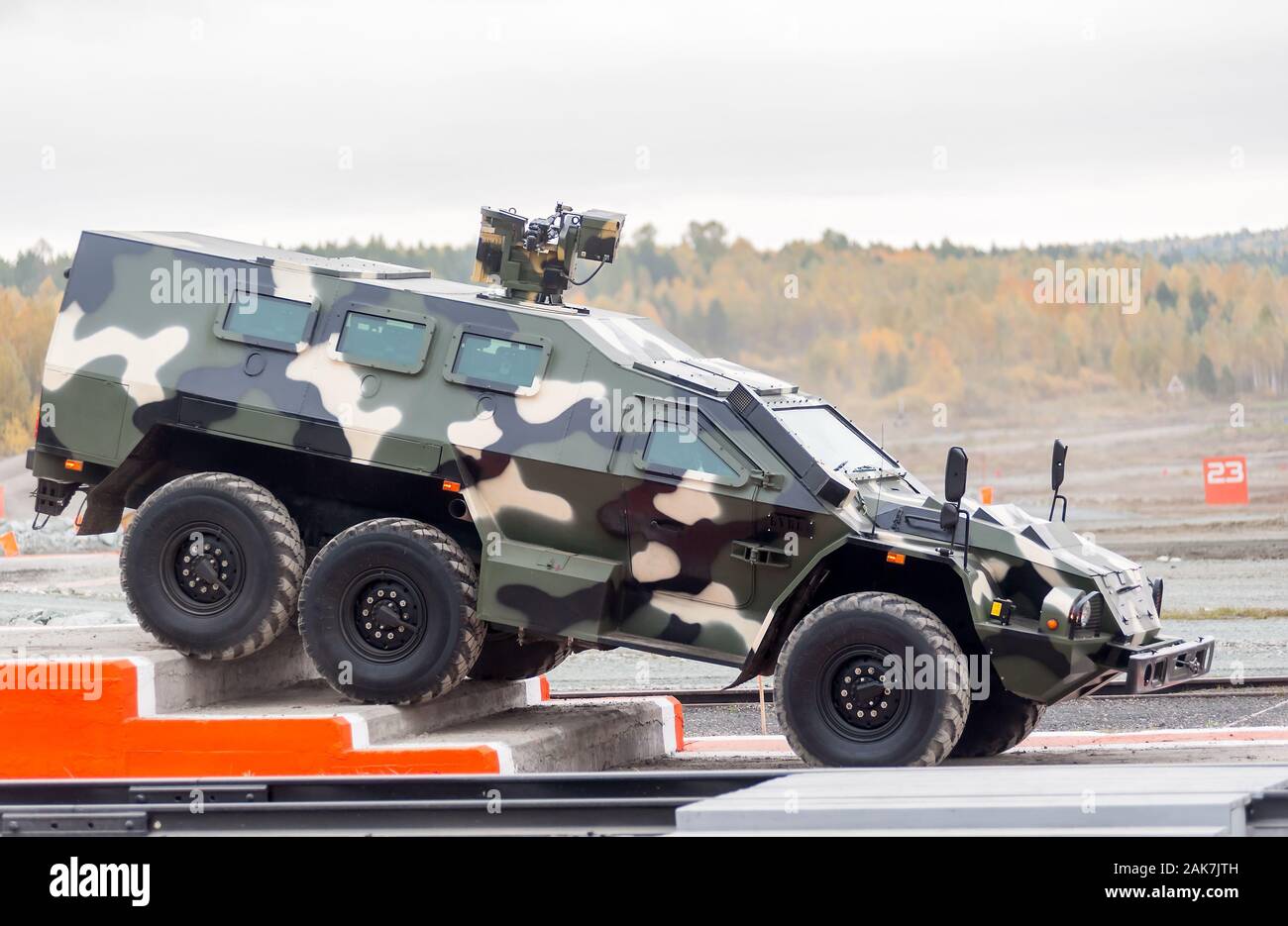 Bulat armored vehicle SBA-60K2 (Russia) Stock Photo