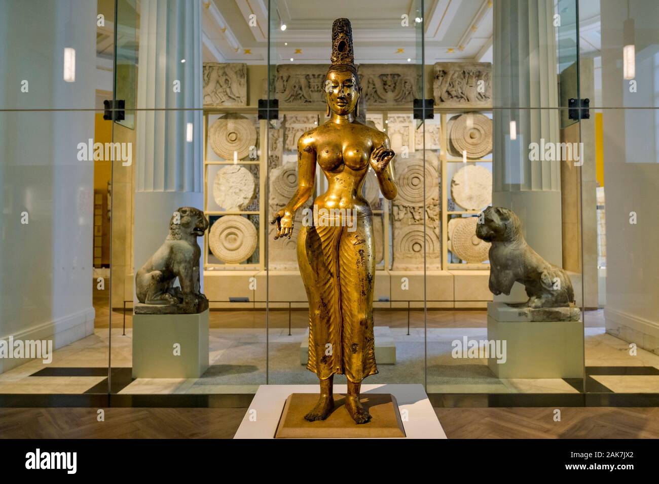 Statue of Tara, Buddhist Goddess of compassion, , giltbronze sculpture