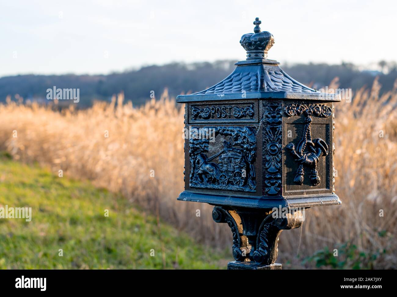 Old Dutch mailbox in Dutch polder landscape Stock Photo - Alamy