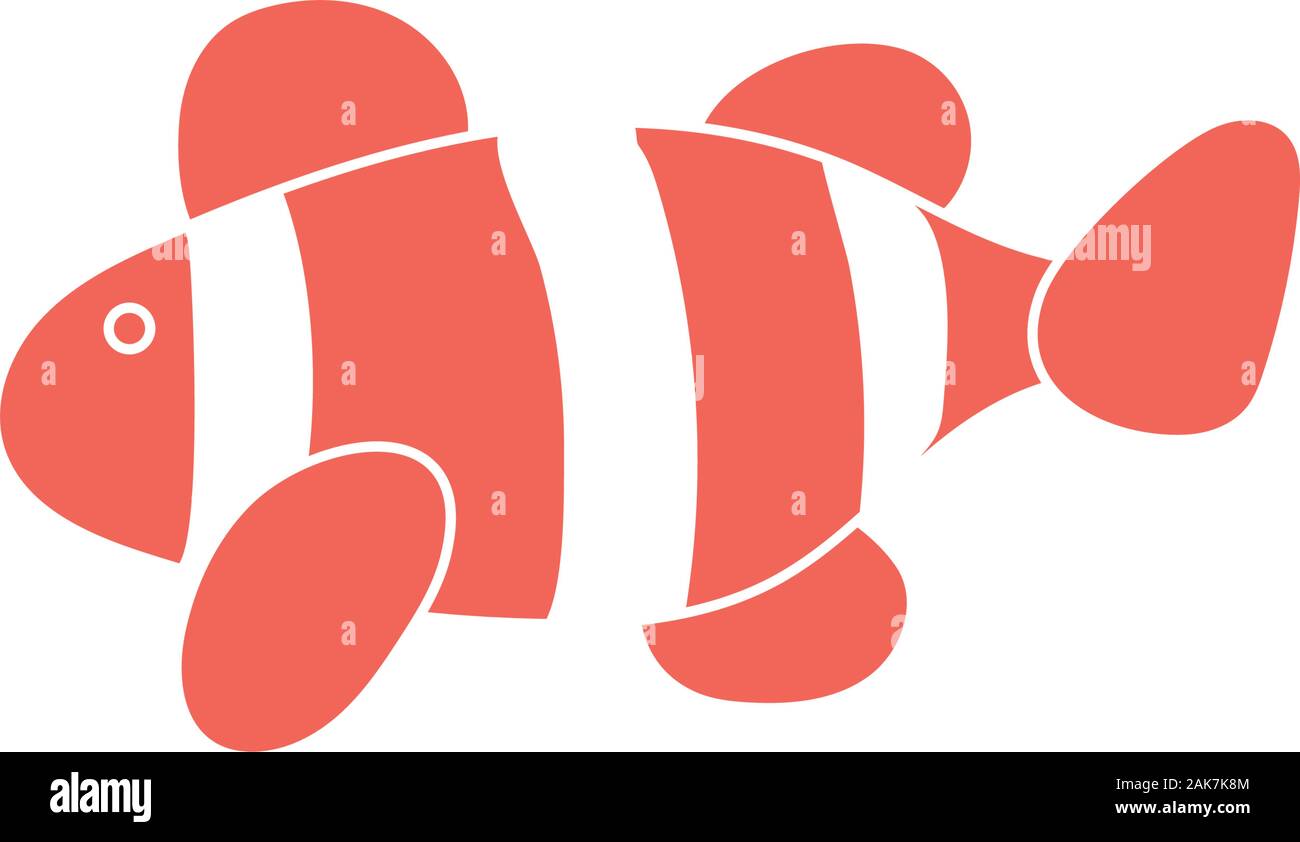 cute fish sea life animal isolated icon Stock Vector Image & Art - Alamy