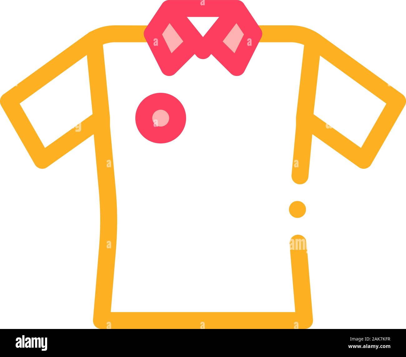 Cricket T-Shirt Icon Vector Outline Illustration Stock Vector