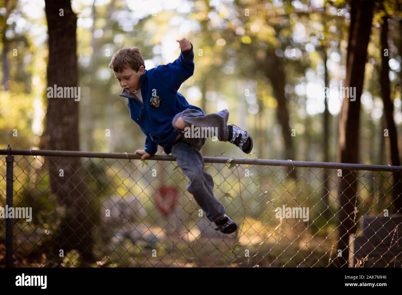 Jump over the fence. Jump over the fence