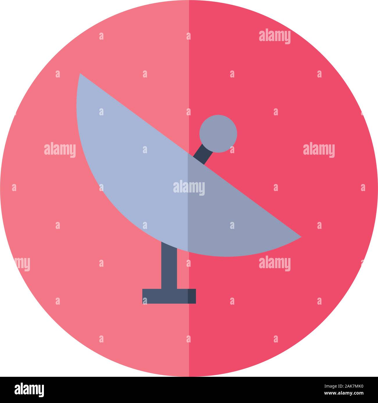 antena communication plate isolated icon Stock Vector