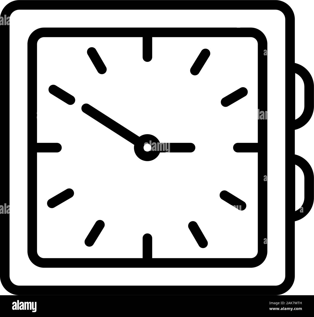 Isolated square clock instrument vector design Stock Vector Image & Art