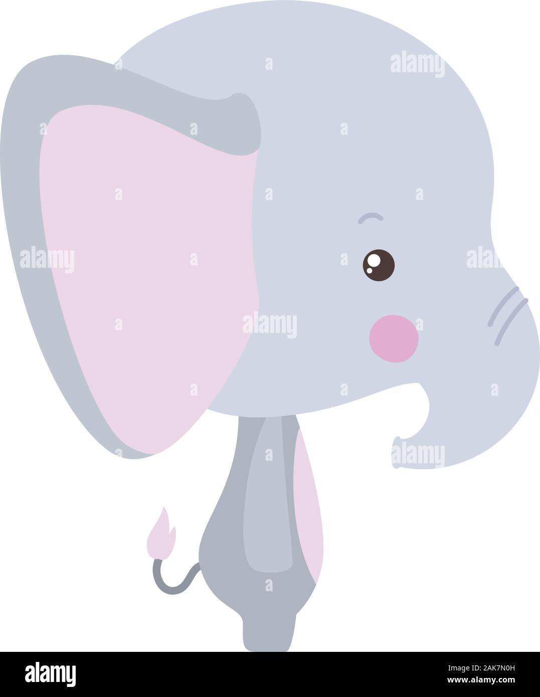 Cute elephant cartoon vector design Stock Vector Image & Art - Alamy