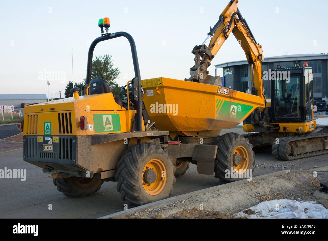 JCB site dumper truck Stock Photo