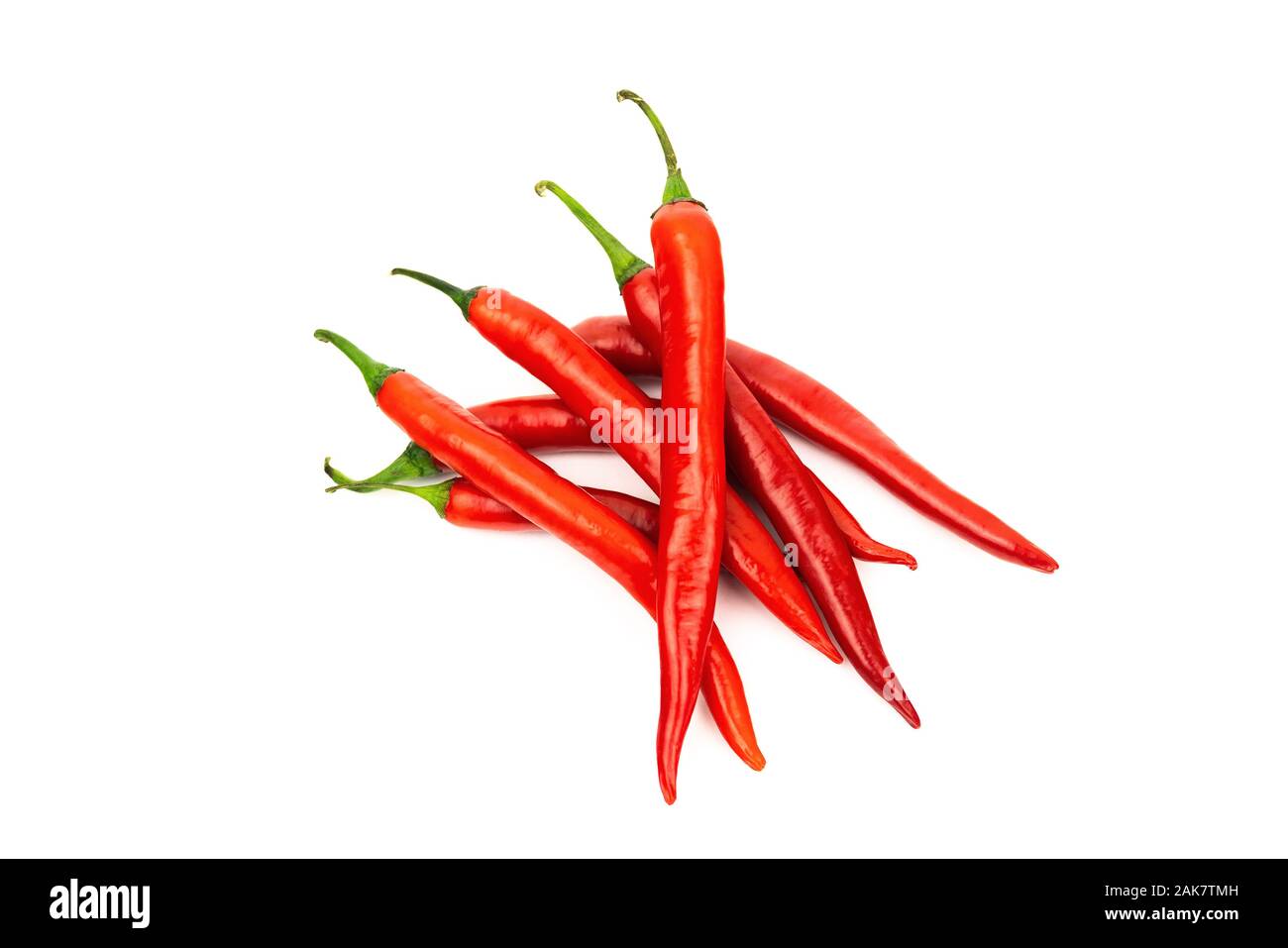 One red chilli peppers isolated on white background Stock Photo Alamy