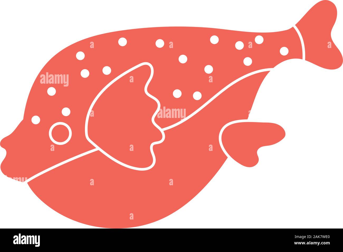 cute fish sea life animal isolated icon Stock Vector Image & Art - Alamy