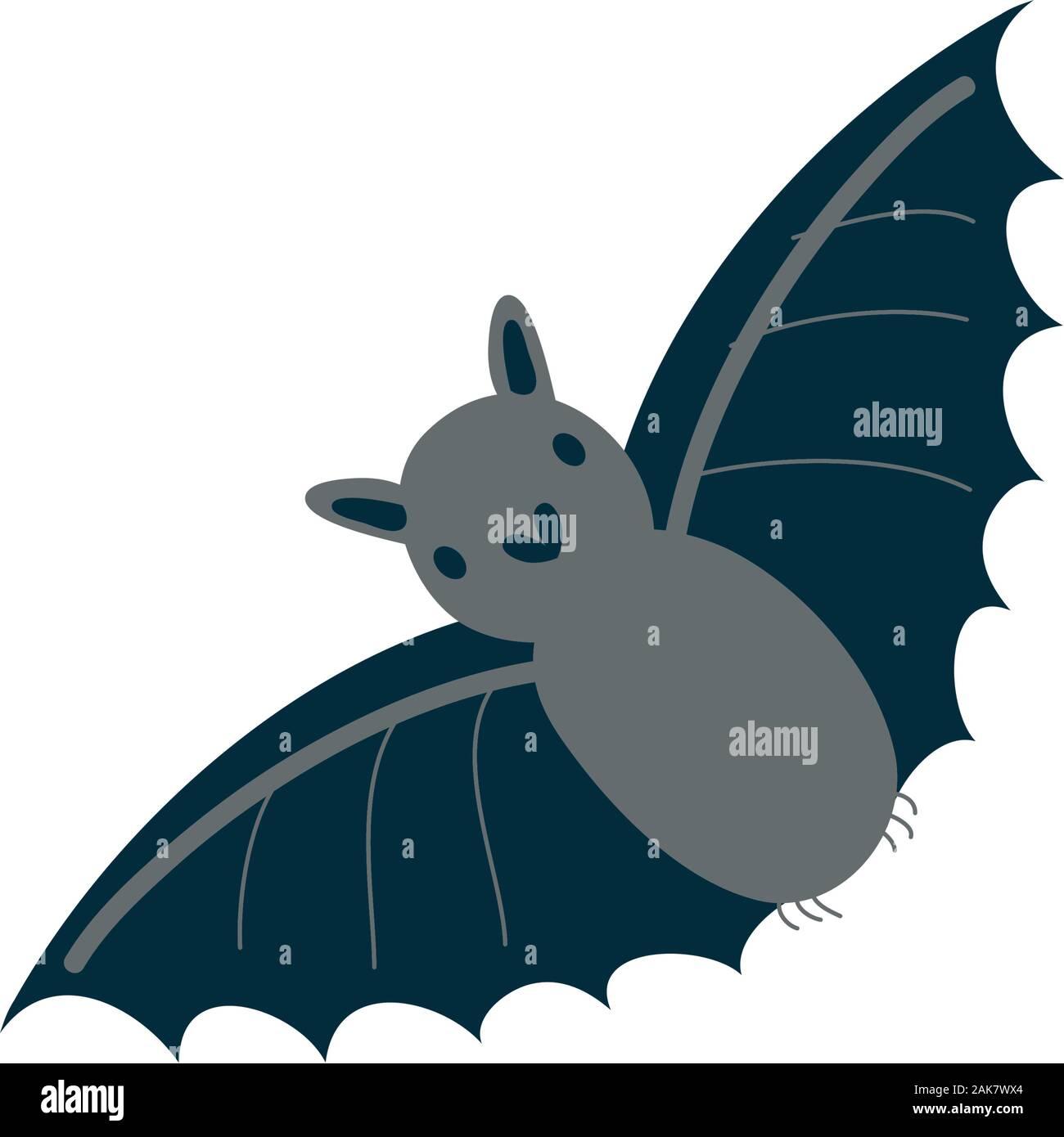 bat flying animal character icon Stock Vector Image & Art - Alamy