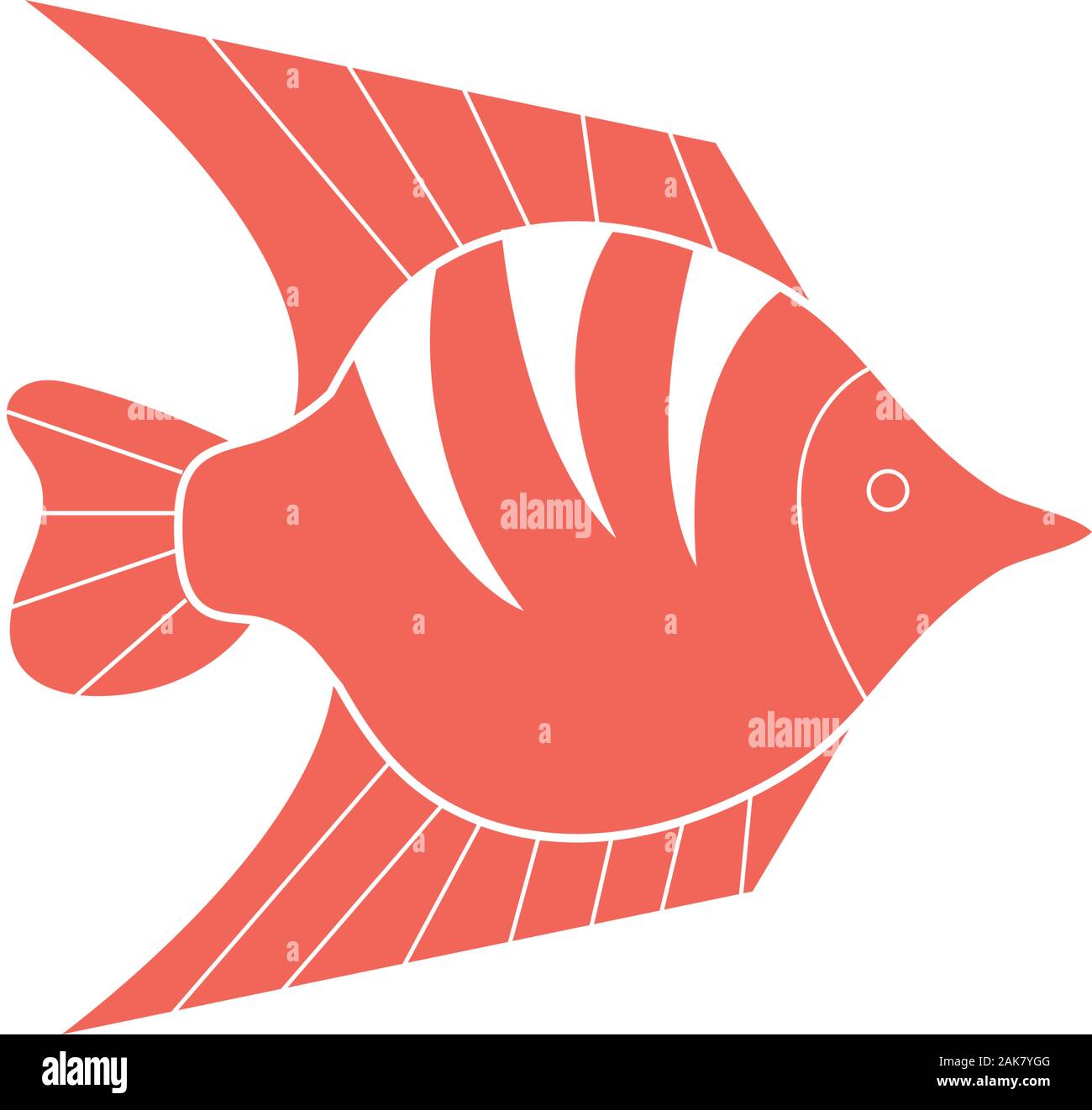 cute fish sea life animal isolated icon Stock Vector Image & Art - Alamy