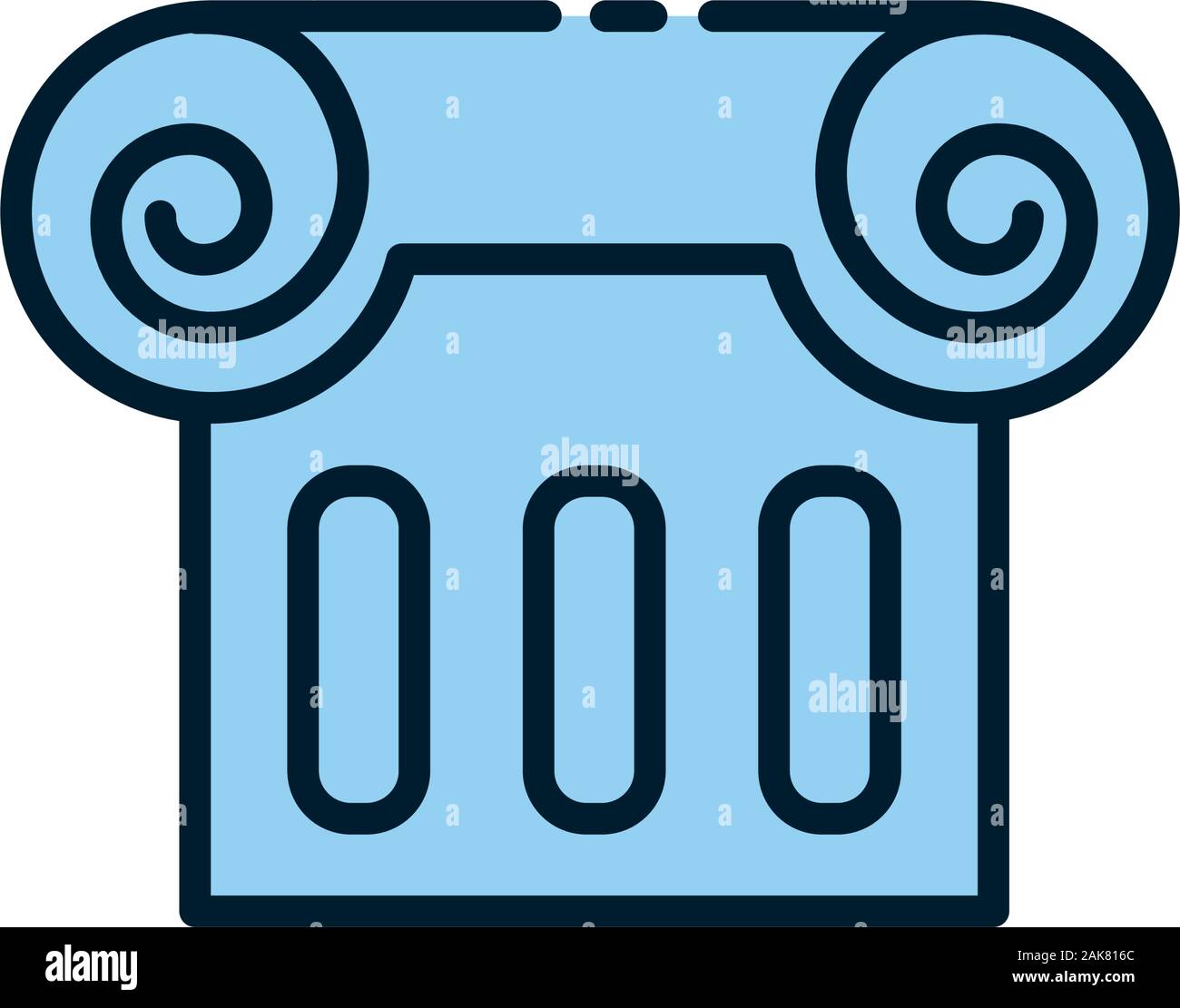Isolated greek column vector design Stock Vector Image & Art Alamy
