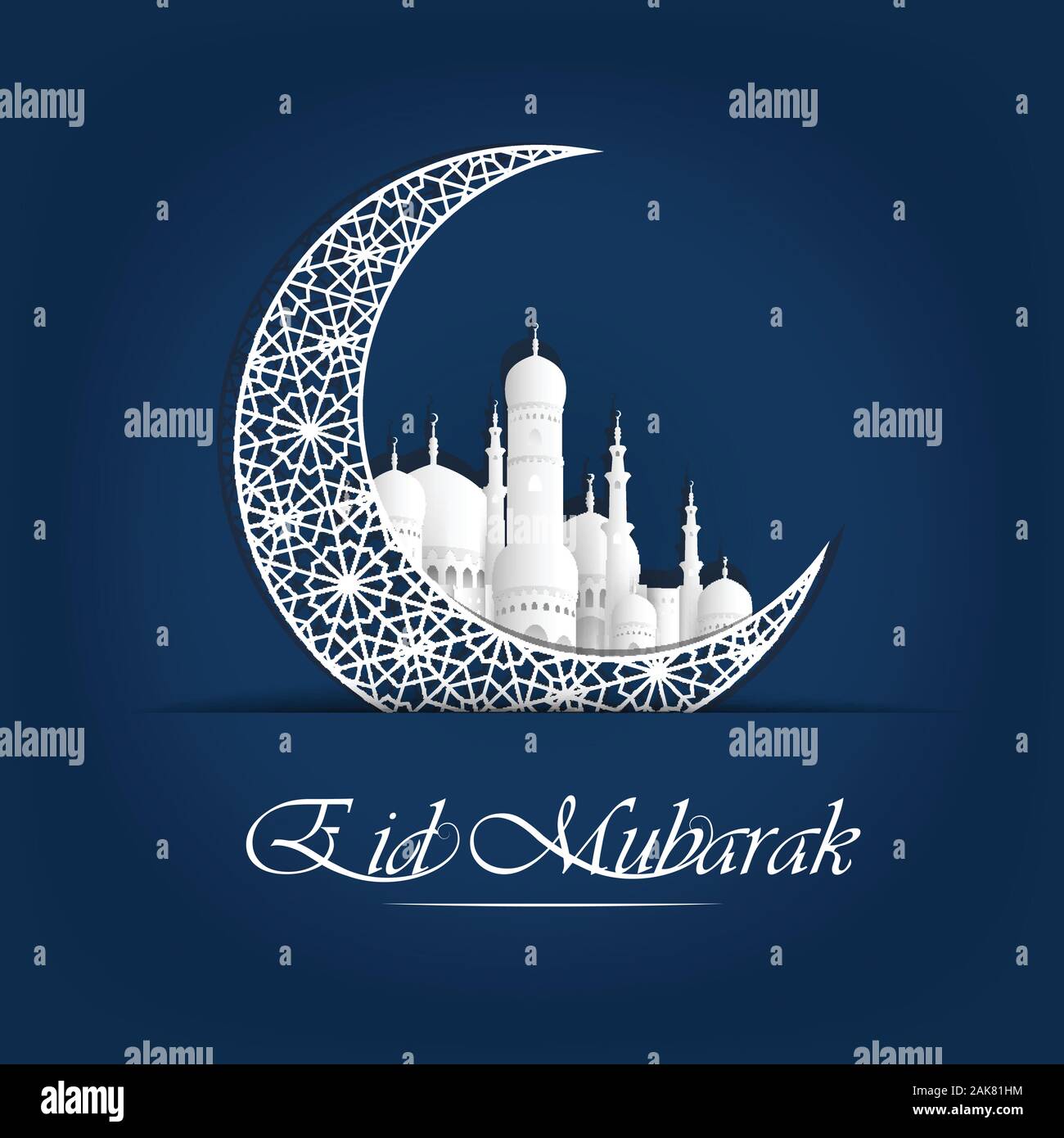 abstract holy background for eid mubarak.vector Stock Vector Image ...