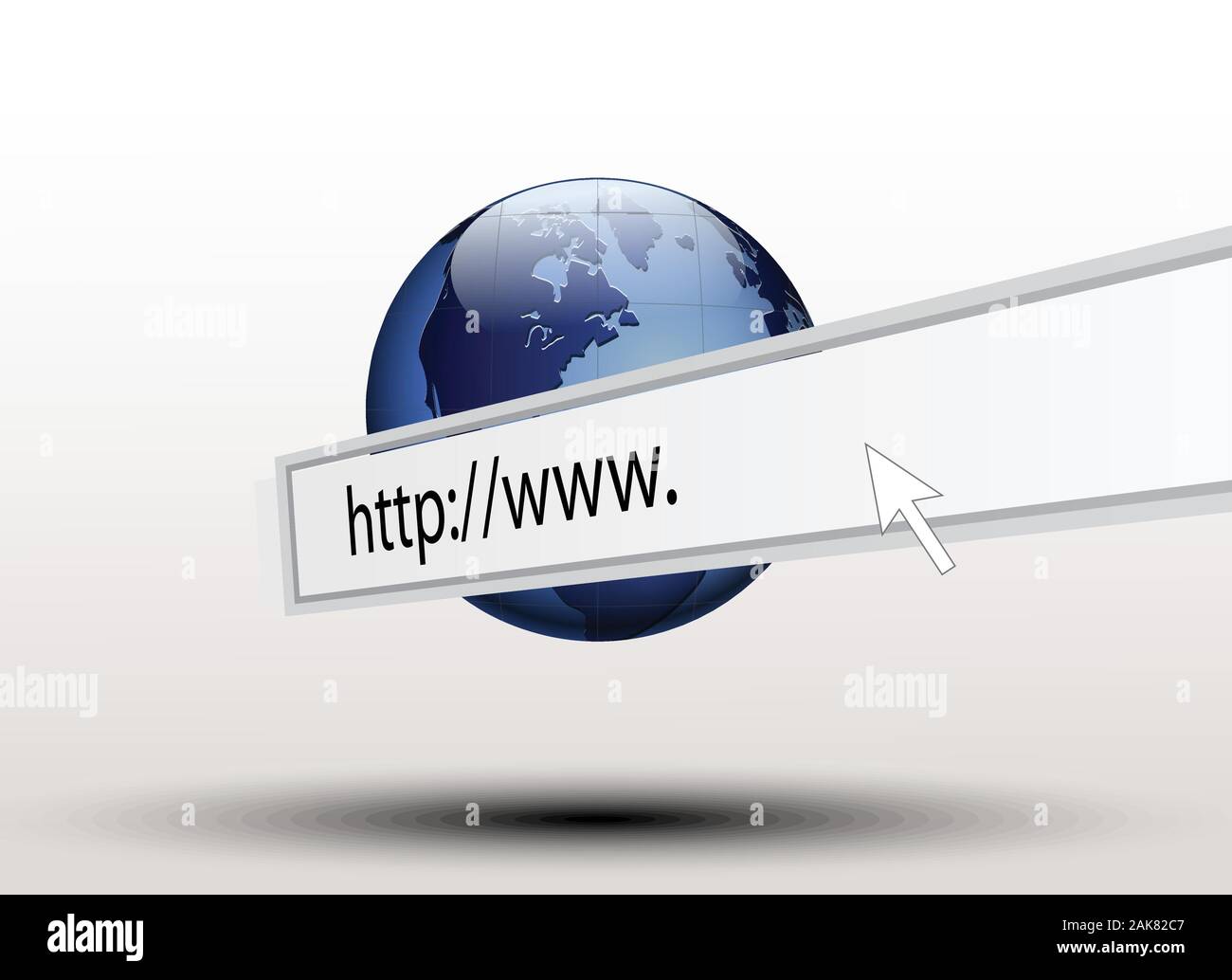 World and http://www, Global internet technology Stock Vector