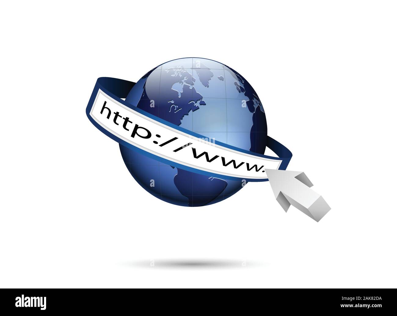 World and http://www, Global internet technology Stock Vector