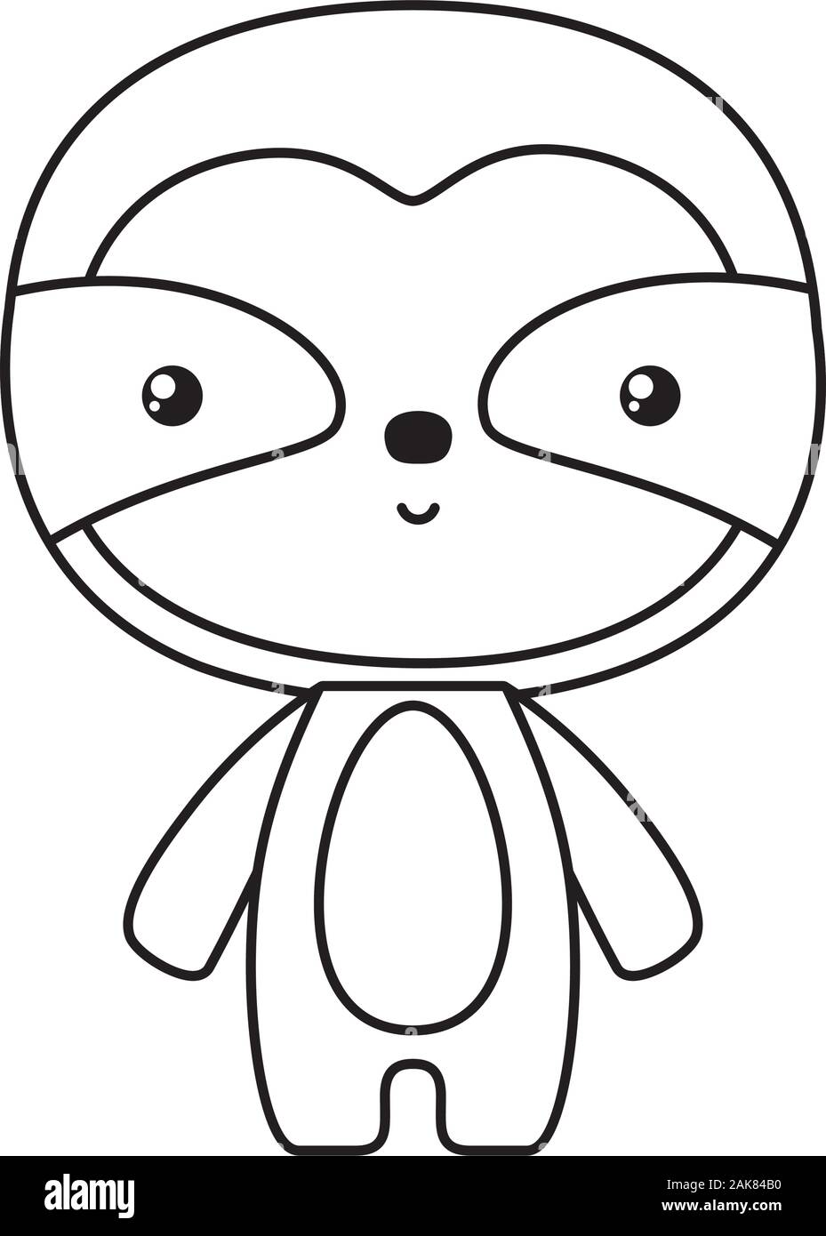 Cute sloth bear cartoon vector design Stock Vector Image & Art - Alamy